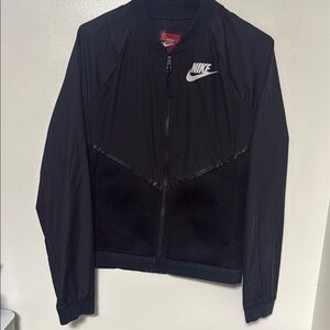 Nike Black Jacket with White Logo